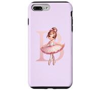 Bailarina Girl Dancing Name First Letter B Girly Tutu Ballet Carcasa para iPhone 7 Plus/8 Plus