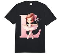 Bailarina Girl Dancing Name First Letter L Girly Tutu Ballet Comfort Colors Adult Heavyweight T-Shirt