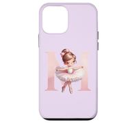 Bailarina Girl Dancing Name First Letter M Girly Tutu Ballet Carcasa para iPhone 12 Mini