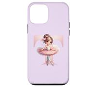 Bailarina Girl Dancing Name First Letter T Girly Tutu Ballet Carcasa para iPhone 12 Mini