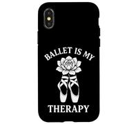 Bailarina inspiradora de Zapatos Ballet Is My Therapy Pointe Carcasa para iPhone X/XS