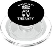 Bailarina inspiradora de Zapatos Ballet Is My Therapy Pointe PopSockets PopGrip para MagSafe