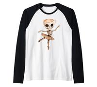 Bailarina Muertina Capuchina Italiana Brainrot Halloween Camiseta Manga Raglan