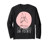 Bailarina Mujer I'm Always on Pointe Manga Larga