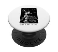 Bailarina Skeleton Tarot Card Dance Halloween Gótico Ballet PopSockets PopGrip Adhesivo