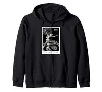 Bailarina Skeleton Tarot Card Dance Halloween Gótico Ballet Sudadera con Capucha