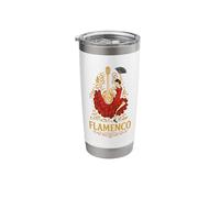 Bailarina y guitarra flamenca - España Vaso térmico de acero inoxidable de doble pared