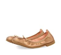 Bailarinas color oro rosado de piel para niña volders
