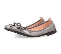 Bailarinas color plomo de piel para niña volders
