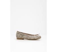 Jana Damen Ballerina Vegan 8-22164-41, Zapatos Tipo Ballet Mujer, Beige Snake, 36 EU