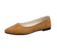 Bailarinas cómodas sin cordones para mujer con punta cuadrada Sandalias Cuñas