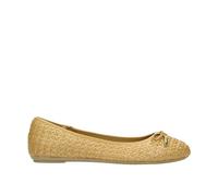 Bailarinas de Mujer Fitters Lisett en Color Cognac PU Rafia, Tallas Grandes - Zapatos de Mujer Grandes, Lisett 44 EU Cognac PU Rafia