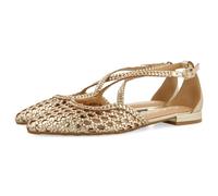 Gioseppo Footwear Bailarinas LESKOVIC de piel color platino con trenzados para mujer