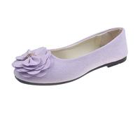 Bailarinas Mary Jane Mujer con Tacón - Zapatos bajos Planta Ancha Elegantes, rosa brillante, 35 EU