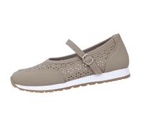 Bailarinas Mujer Malla Planos Zapatos Planos, Punta Redonda, Slip On,Cómodo Suave Bailarina, Zapatos de Playa para Pasear Tacón Bajo Cuña Estilo Casual Zapatos de Verano, caqui, 38 EU