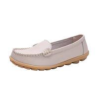 Bailarinas Mujer Piel Zapatos Planos Mocasines Zapatos Bailarina Zapatos Mujer Zapatos Elegantes y Cómodos Zapatos de Vestir Mocasines Mocasines Slipper Bota Slip On Zapatillas de Verano Zapatos