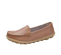 Bailarinas Mujer Piel Zapatos Planos Mocasines Zapatos Bailarina Zapatos Mujer Zapatos Elegantes y Cómodos Zapatos de Vestir Mocasines Mocasines Slipper Bota Slip On Zapatillas de Verano Zapatos