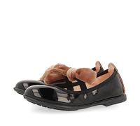 Bailarinas negras de charol con lazo de quita y pon para niña rothes