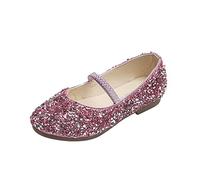 Bailarinas Niña Zapato Purpurina Planas Comodo Zapatos de Baile para Niños Elegante Brillantes Mary Jane Shoes Fondo Suave Antideslizantes Versátil Zapatillas Niña Cuatro Estaciones