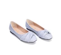 Bailarinas para mujer, cómoda, de piel lisa, con lazo drapeado, zapatos para mujer, comodidad, elegante, planos, slip on à Enfiler Punta Redonda, Corte bajo, suela suave, elegante para ciudad, oficina