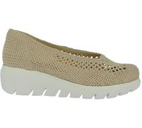 Doctor Cutillas - Bailarinas con cuña de 5cm,de Tela,caladas,Rejilla,Suela Blanca,mocasín,Mercedita,Calado,Rejilla, para: Mujer Color: BEIG Talla:36