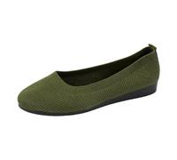 Bailarinas para mujer, elegantes, con lazo, zapatos planos, deslizantes, zapatos de baile, tallas grandes, cómodos, antideslizantes, de un solo color, aireados, para el tiempo libre, Lila1, 42 EU
