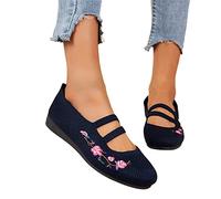 Bailarinas para mujer Slip On Zapatos Pretty Planos de Punto Zapatillas Cómodos Verano Elegantes Individuales Zapatos Redondos Dedos Deportivos Planos Zapatos Gimnasia Zapatos de Danza Mujeres