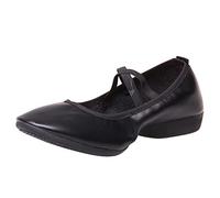 Bailarinas para mujer, tacón pequeño, de piel, bailarina, para mujer, cómodo, mocasín suave, zapatillas de caminar, correr, elegante, sin cordones, deporte, planas, mocasines, zapatos confort chic de