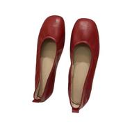 Bailarinas Planas de Primavera JJDFW para Mujer, cómodas, con Punta Cuadrada, Modelo Mary, con Doble Hebilla.