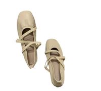 Bailarinas Planas de Primavera JJDFW para Mujer, cómodas, con Punta Cuadrada, Modelo Mary, con Doble Hebilla.