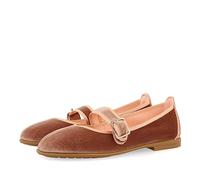 Bailarinas tipo mercedita de terciopelo rosa para niña ossiach