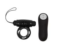 Baile Anillo Pene Control Remoto Negro 20v