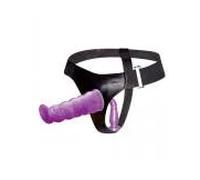 Baile - arnes anal y vaginal femenino lila punto g 17 cm