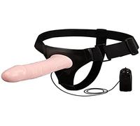 Baile Arnés Con Dildo Hueco Vibrador 17 Cm - 200 gr