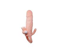 Baile Baile Brave Man Funda Pene Anal Y Clitoris Vibrador 16.5 Cm Natural 200 g