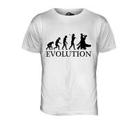 Baile Baile Evolution of Man - Camiseta Hombre Camiseta Top - algodón, Mint Blanco, 100% Ringspun 100% Machine 100% algodón, Hombre, XXX-Large