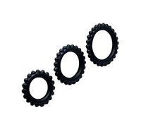 Baile Baile Titan Set 3Pcs Cock Ring Black 2.8 + 2.4 + 1.9 Cm 20 g