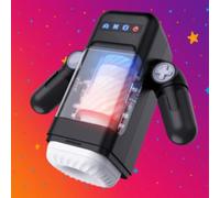 BAILE FOR HIM Game Cup - Thrusting Vibration MASTURBATOR with Heating Function and Mobile Support - Black, 8435566047381