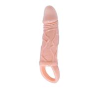 BAILE FUNDA EXTENSORA PENE CON STRAP PARA TESTICULOS 13.5 CM