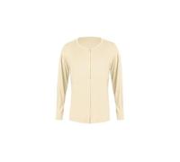 Baile Latino Long Sleeve Male Latin Dance Tops Suit Line Clothing Top Dancewear Belly Ballroom Shirt para Hombres(WHITE,XL)