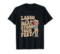 Baile Línea Divertido Pisotear Tus Pies Line Dance Camiseta gráfica económica, Hombre, Negro, M