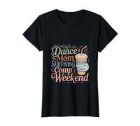 Baile Mamá Sobreviviendo Comp Fin de semana Café Amante Humor Camiseta