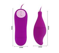 BAILE Pleasure Shell 12 Púrpura - Vibrador Con Textura Suave Y Control De Ritmos