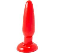 BAILE ANAL PLUG ANAL PEQUEÑO ROJO 15 CM