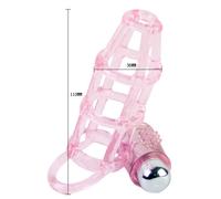 BAILE - SWEET 10 RITMOS FUNDA Y ANILLO SILICONA PARA EL PENE ROSA