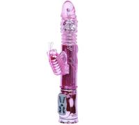 Baile Rotations Vibrador Recargable con Rotacion y Estimulador Throbbing Butterfly 500 g