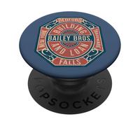 Bailey Bros Building & Loan Retro Design, Vintage Holiday PopSockets PopGrip Adhesivo