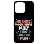 Bailey Personalized Women's Gift Custom Bailey Carcasa para iPhone 15 Pro MAX