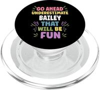 Bailey Personalized Women's Gift Custom Bailey PopSockets PopGrip para MagSafe