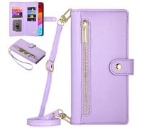 BAILI Cartera Funda para Realme C85 5G, 9 Ranuras para Tarjetas, Bolsillo para Dinero con Cremallera para Realme C85 5G-08